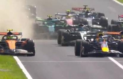 VIDEO Pogledajte žustar start utrke u Monzi. Norris završio na šljunku pa viknuo: 'Što on radi'