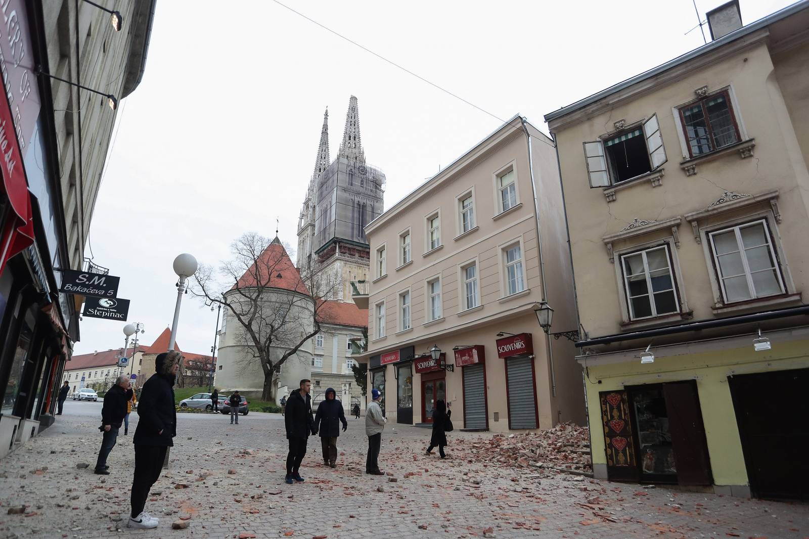 Oštećenja u centru Zagreba nakon potresa