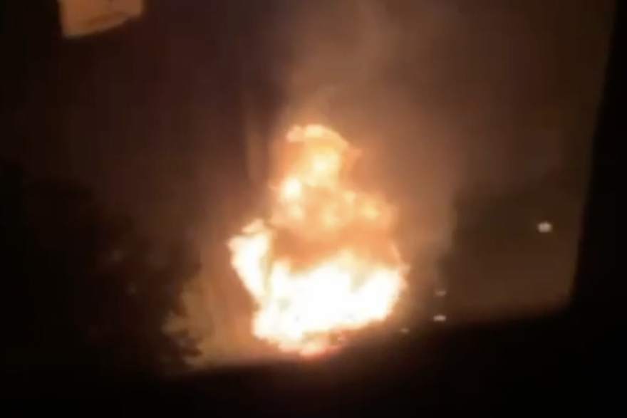 Požar automobila u Sigetu