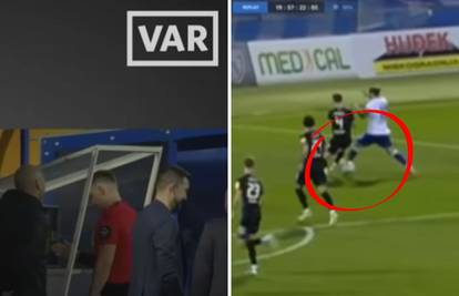 Sudio penal Hajduku i opet je glavni sudac. Ali nema VAR suca koji ga je zvao da to nije penal