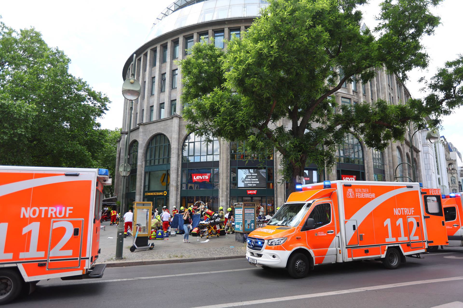 Car crashes into group of people in Berlin