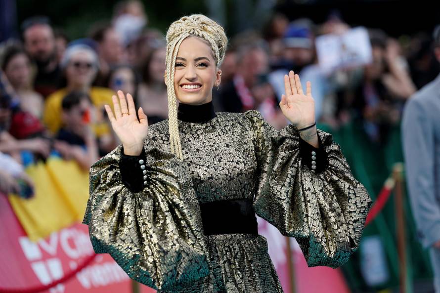 Eurovision Song Contest's 'Turquoise Carpet' event in Vienna