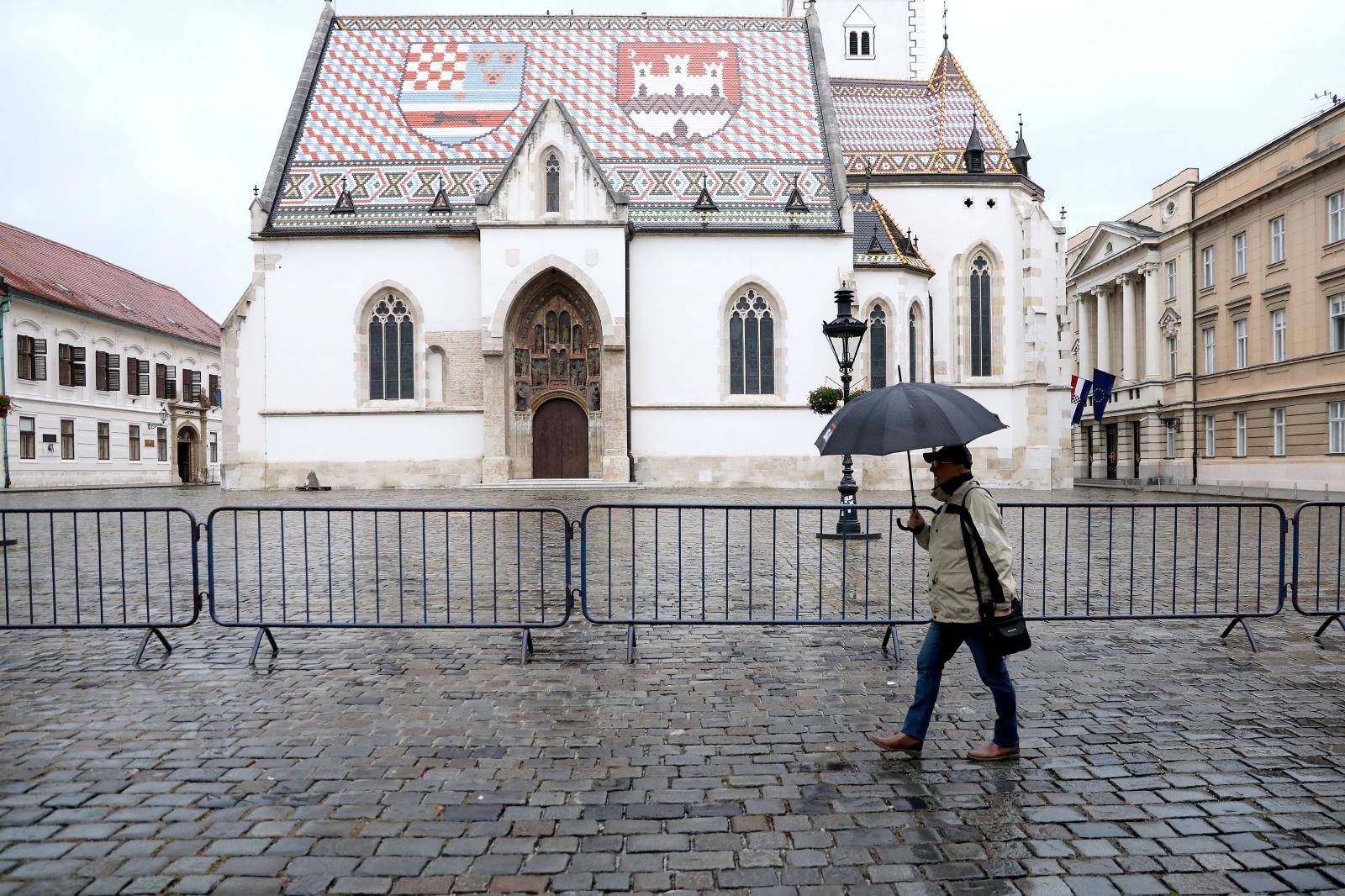Zagreb: Nakon pokušaja ubojstva policajca pristup Markovom trgu je ograničen