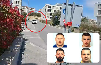 Ovo je bijeli Mercedes kojeg su svjedoci jučer vidjeli u Splitu da se udaljava s mjesta zločina