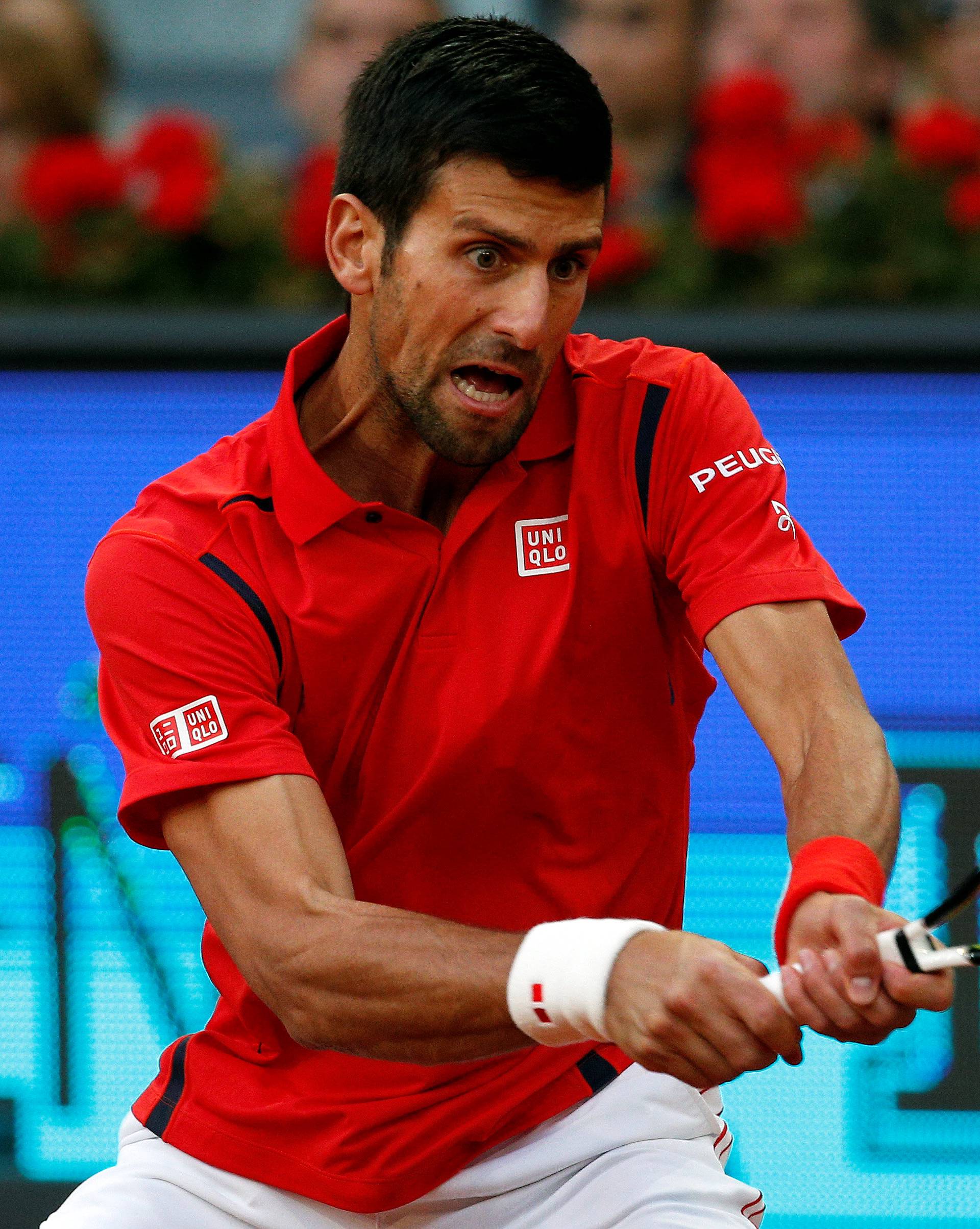 Tennis - Madrid Open -  Men's Semi-finals -  Novak Djokovic of Serbia v Kei Nishikori of Japan - Madrid, Spain