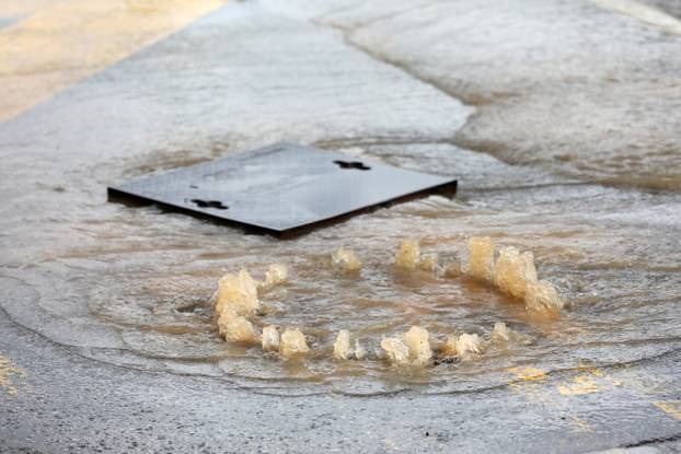 Potopljene ulice Medulina nakon jakog nevremena