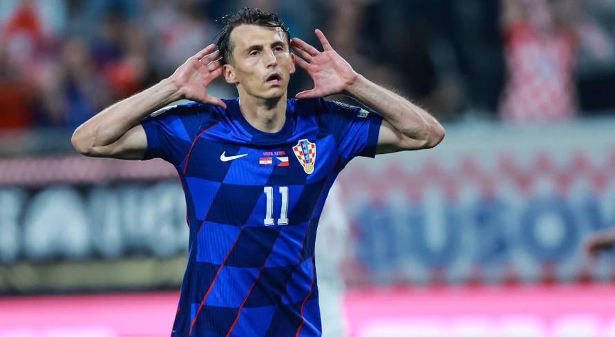 Osijek: Ante Budimir u utakmici protiv Češke podigao rezultat na 4:1