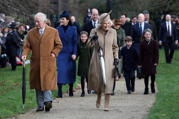 Royal Family's Christmas Day service at the Sandringham estate