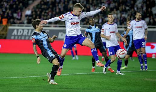 Hajduk se mu&ccaron;io, ali su Mare&scaron;i&cacute; i Livaja otklju&ccaron;ali rije&ccaron;ku 'je&zcaron;evu ku&cacute;icu' za tre&cacute;u pobjedu u nizu