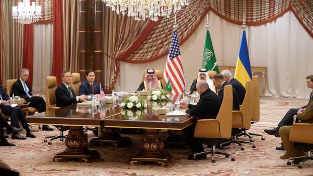 Ukrainian and US delegations meet for talks in Saudi Arabia