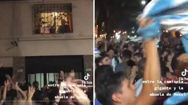 VIDEO Fanatični navijači pjevali pod prozorom Messijeve bake