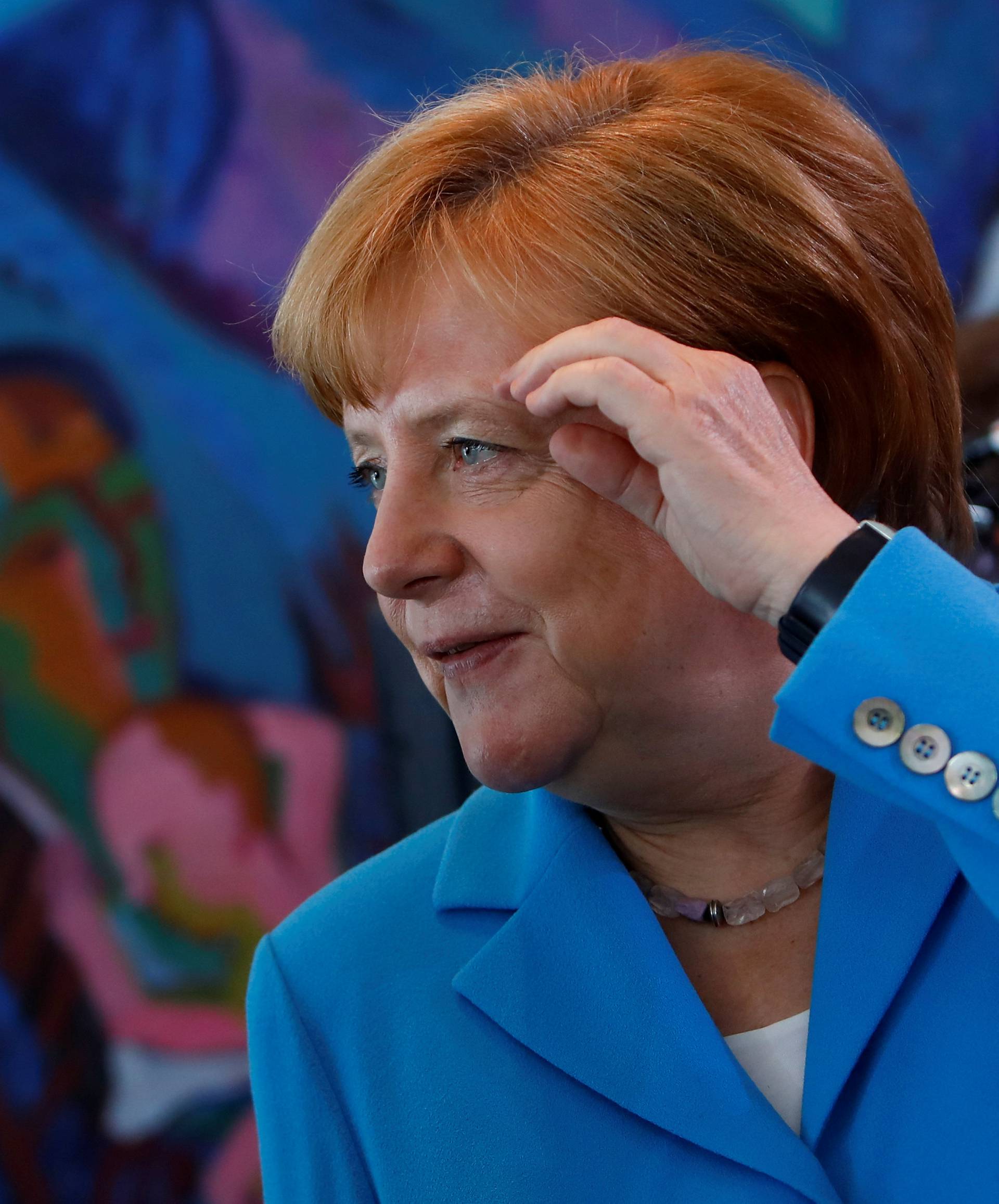 FILE PHOTO: Merkel, Seehofer talk in Berlin