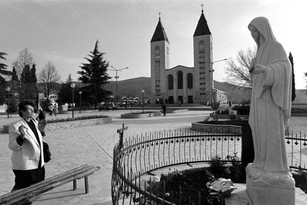 Međugorje - jedno od najpoznatijih katoličkih hodočasničkih odredišta, 27.1.1991.