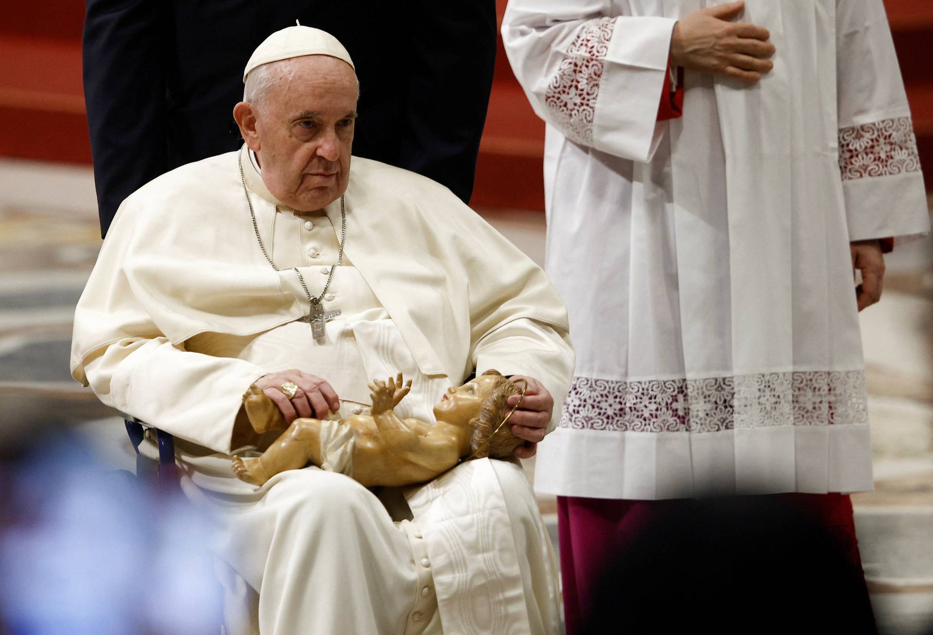 Pope Francis celebrates Christmas Eve mass at the Vatican