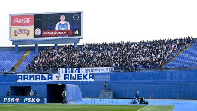 Zagreb: Atmosfera na utakmici GNK Dinamo-HNK Rijeka