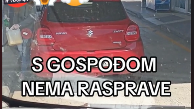 VIDEO Zagrepčanina razbjesnila žena na benzinskoj pumpi: 'S gospođom nema rasprave'