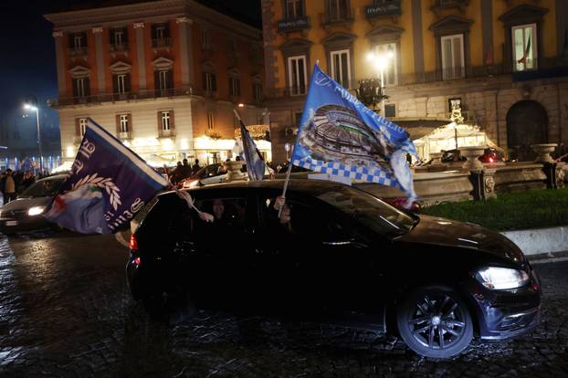 Supercoppa Italiana - Final - Napoli fans celebrate after the final