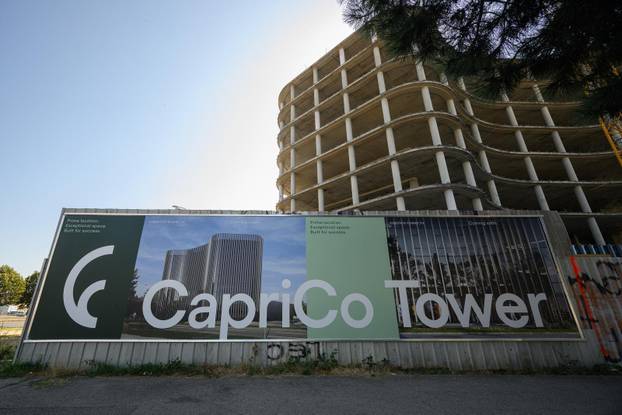 Zagreb: Nakon više desetljeća čekanja napokon počeli radovi, nedovršena zgrada postaje CapriCo Tower