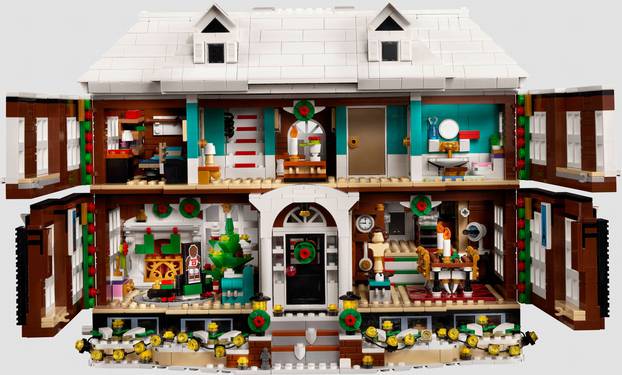 LEGO house based on the house from the all-time festive classic movie, Home Alone