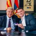 NOVI KATALONAC Livakovi&cacute; grlio odu&scaron;evljenog predsjednika Barcelone. Pogledajte fotke!