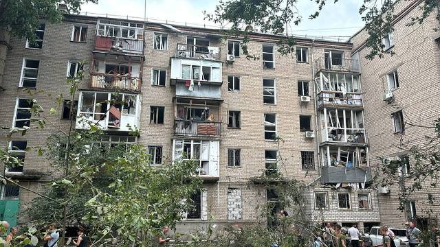 Aftermath of a Russian missile attack in Mykolaiv