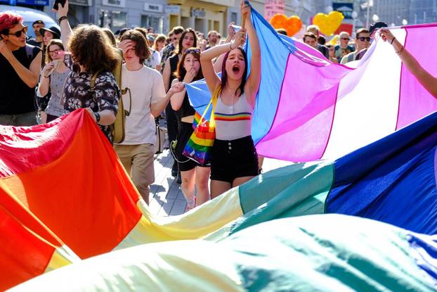 Zagreb: 21. Povorka ponosa pod sloganom "Dajte nam naša četiri zida!"