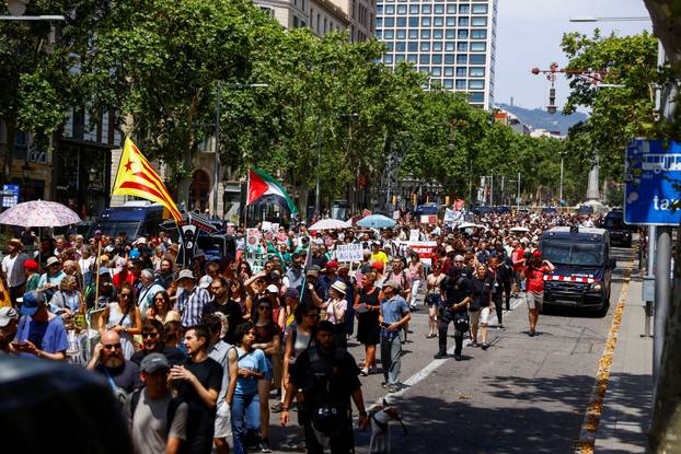 Anti-tourism protest in Barcelona