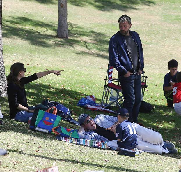 Ben Affleck and family are seen in Los Angeles