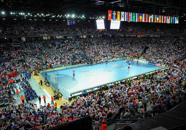 Zagreb: SP 2009, skupina I, Hrvatska - Ma?arska, navija?i