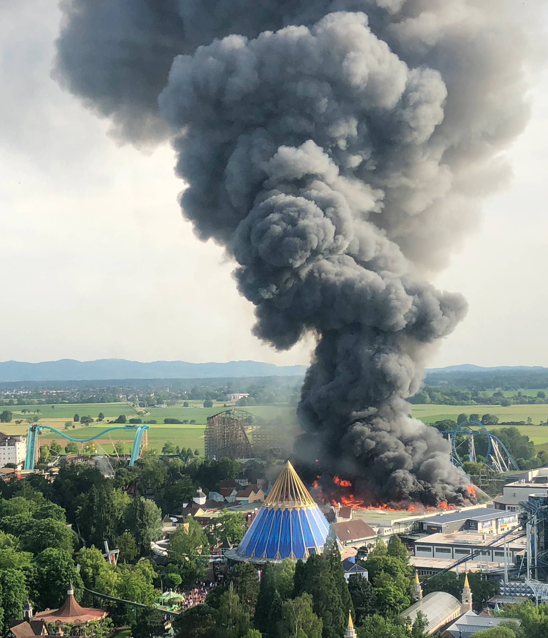 Major fire at Europa-Park Rust