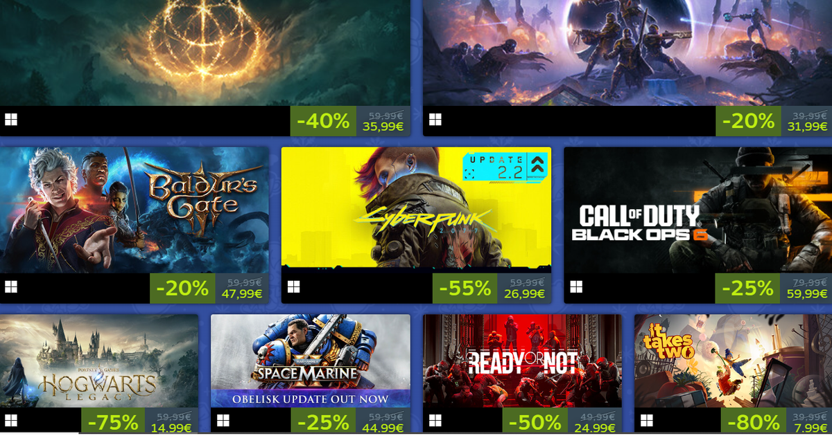 Big Christmas Sale on Steam. Check out ten titles that are worth buying