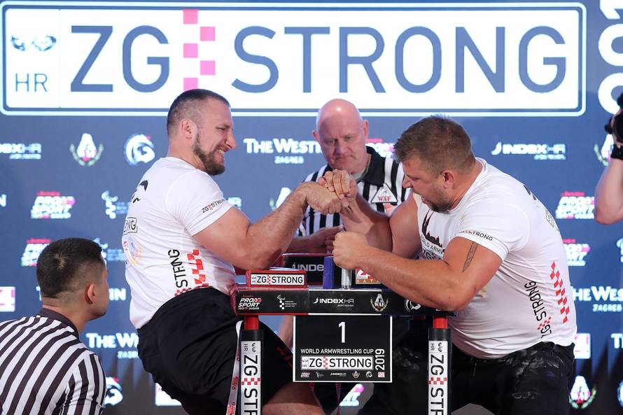 Zagreb: OdrÅ¾an Svjetski kup u obaranju ruke ZG Strong 2019.