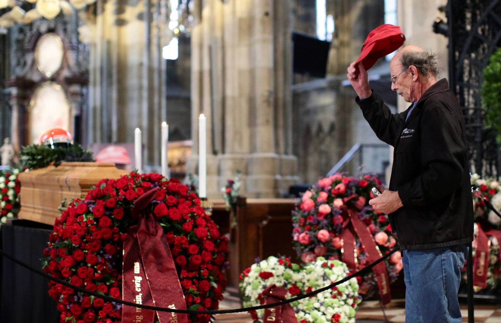 Funeral service for Austrian motor racing greatÂ Niki Lauda at St Stephen's cathedral in Vienna