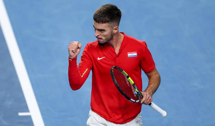 Varaždin: Drugi meč Davis Cupa između Hrvatske i Danske, Dino Prizmic - August Holmgren