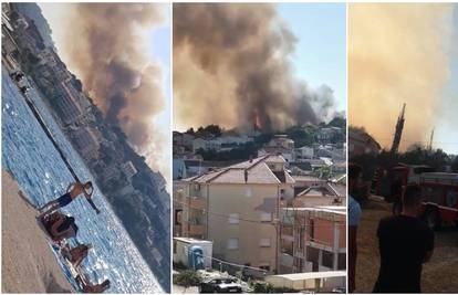 Gori na Čiovu: Kuće su spasili, stotinjak vatrogasaca na terenu