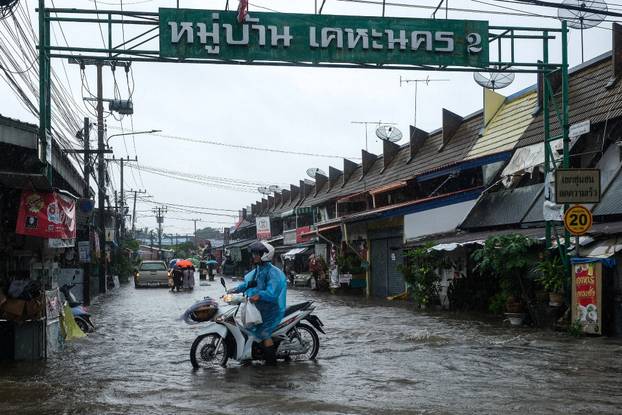 Heavy rain in Bangkok