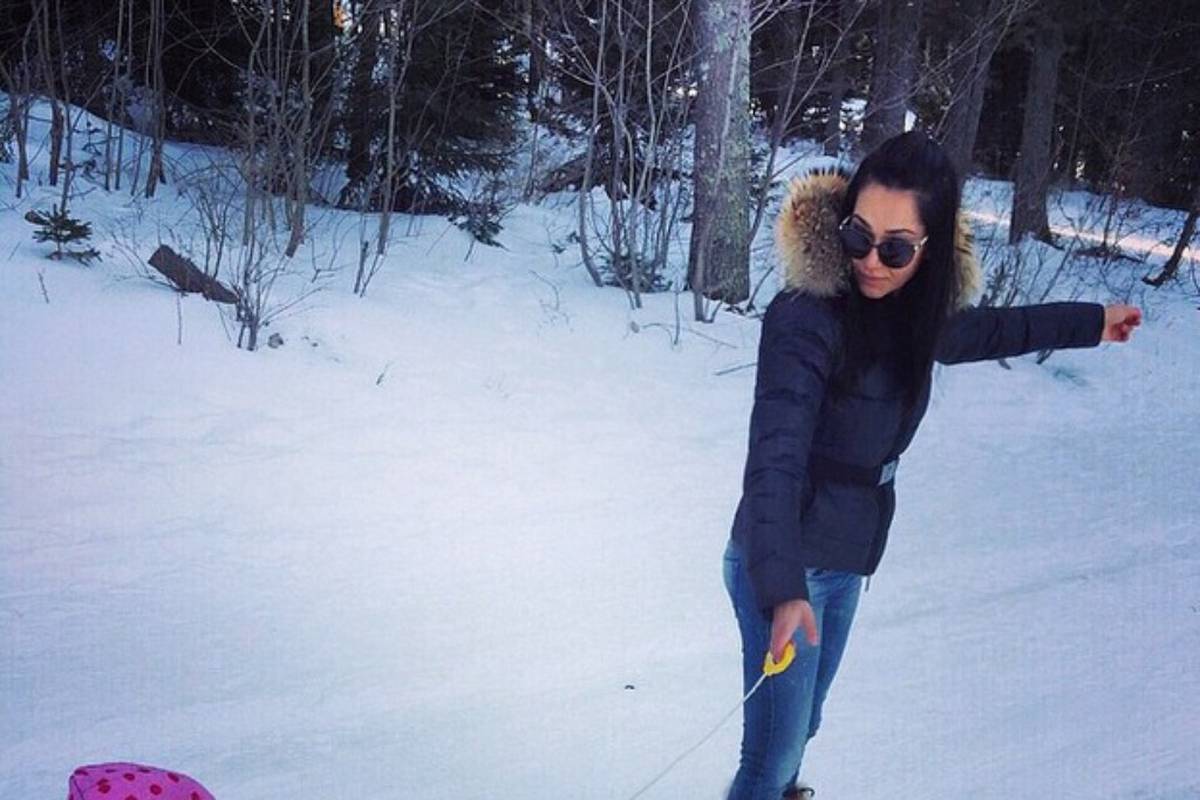 Zimske radosti: Lovrenova je djevojčica uživala na snijegu