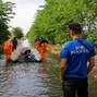 Flooded Korsunka settlement following Nova Kakhovka dam collapse