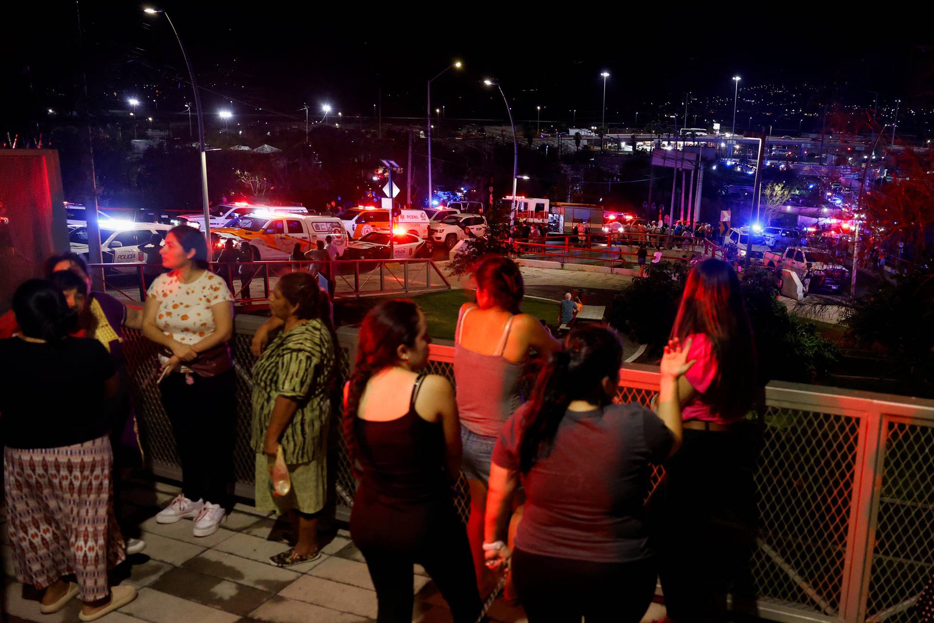 Structure collapses at a campaign event for the Citizens' Movement party, in San Pedro Garza Garcia