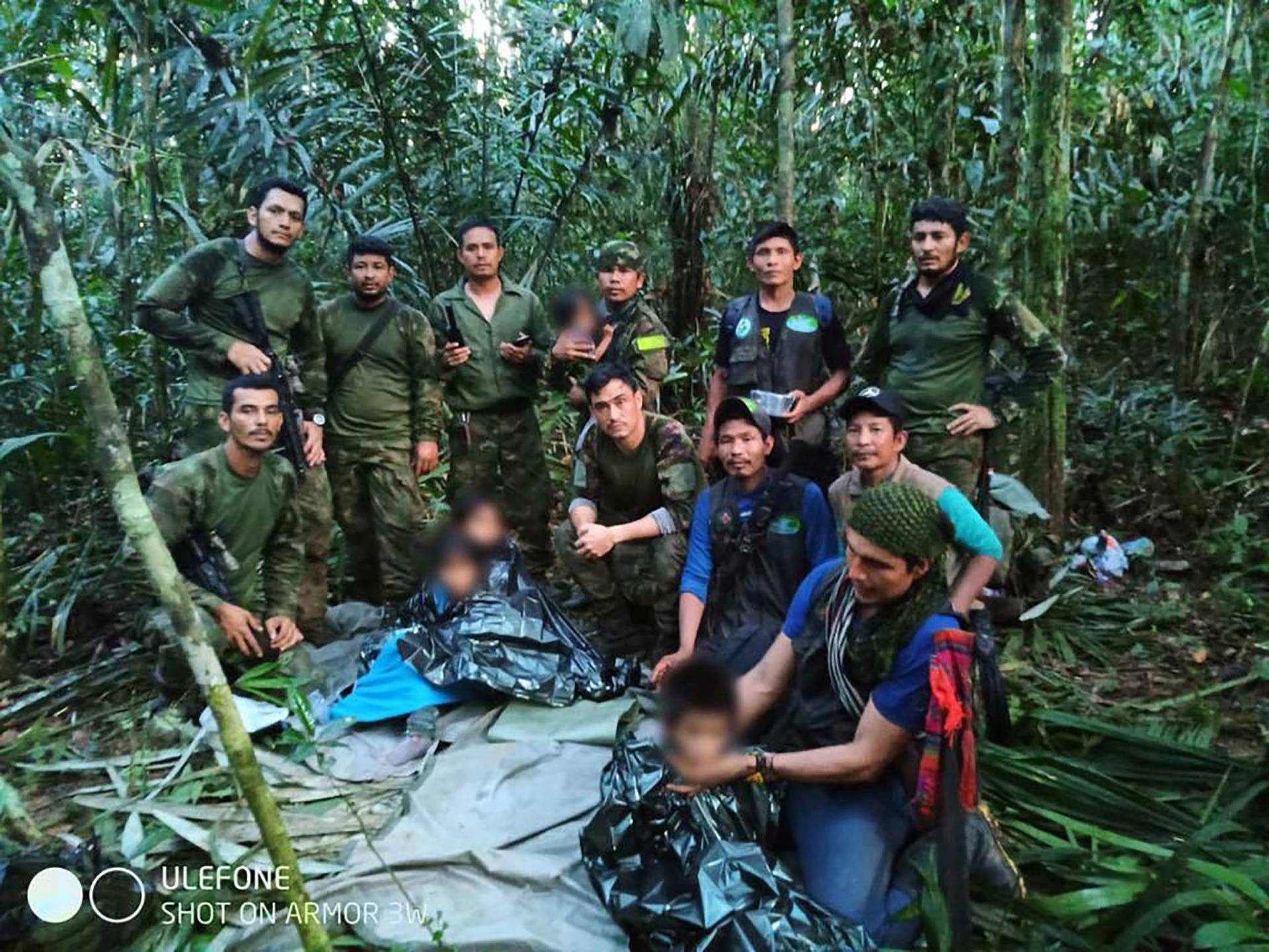 Colombian children found alive in jungle after the Cessna 206 plane crash in Caqueta