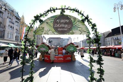 Zagreb: Na Trgu bana Jelačića počeo dvodnevni 13. ZeGeVege festival