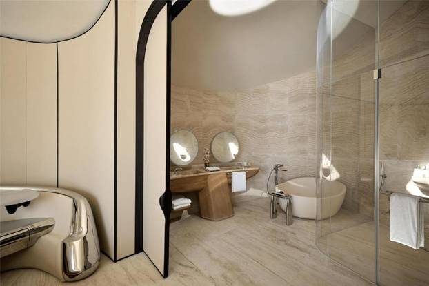 FOTO Shebara Resort je dragulj moderne arhitekture! Spavate u 'školjki' koja pluta na moru...