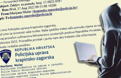 Upozorenje: Ne nasjedajte na mail 'zagorske policije', u njemu  je zlonamjerni privitak