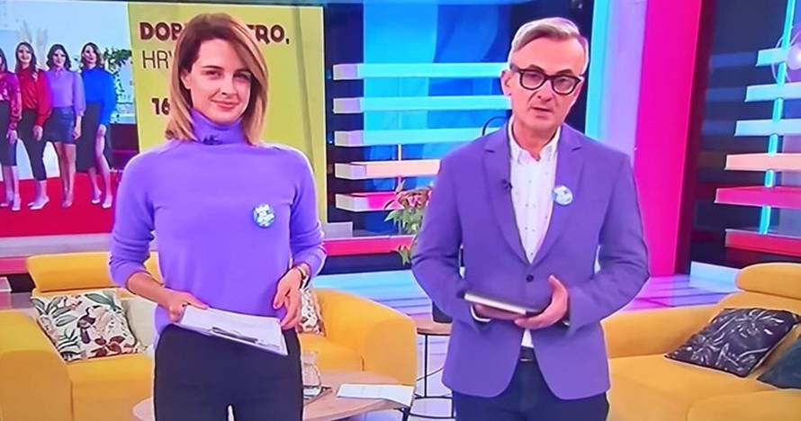 Modno usklađeni voditelji Doris Pinčić i Davor Meštrović često se vole igrati kombinacijama boja