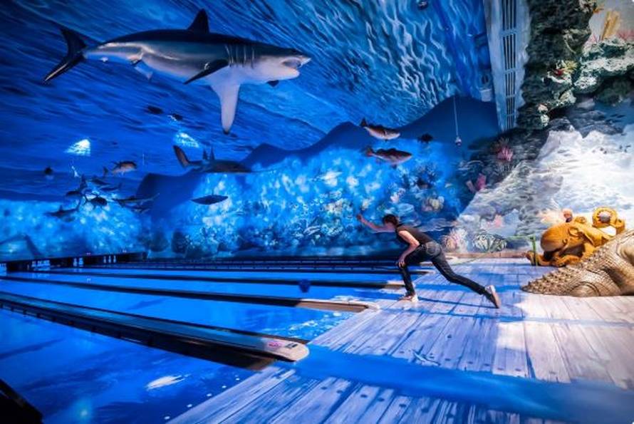 Podvodni akvarij: Ispod morske površine se kugla ili igra biljar