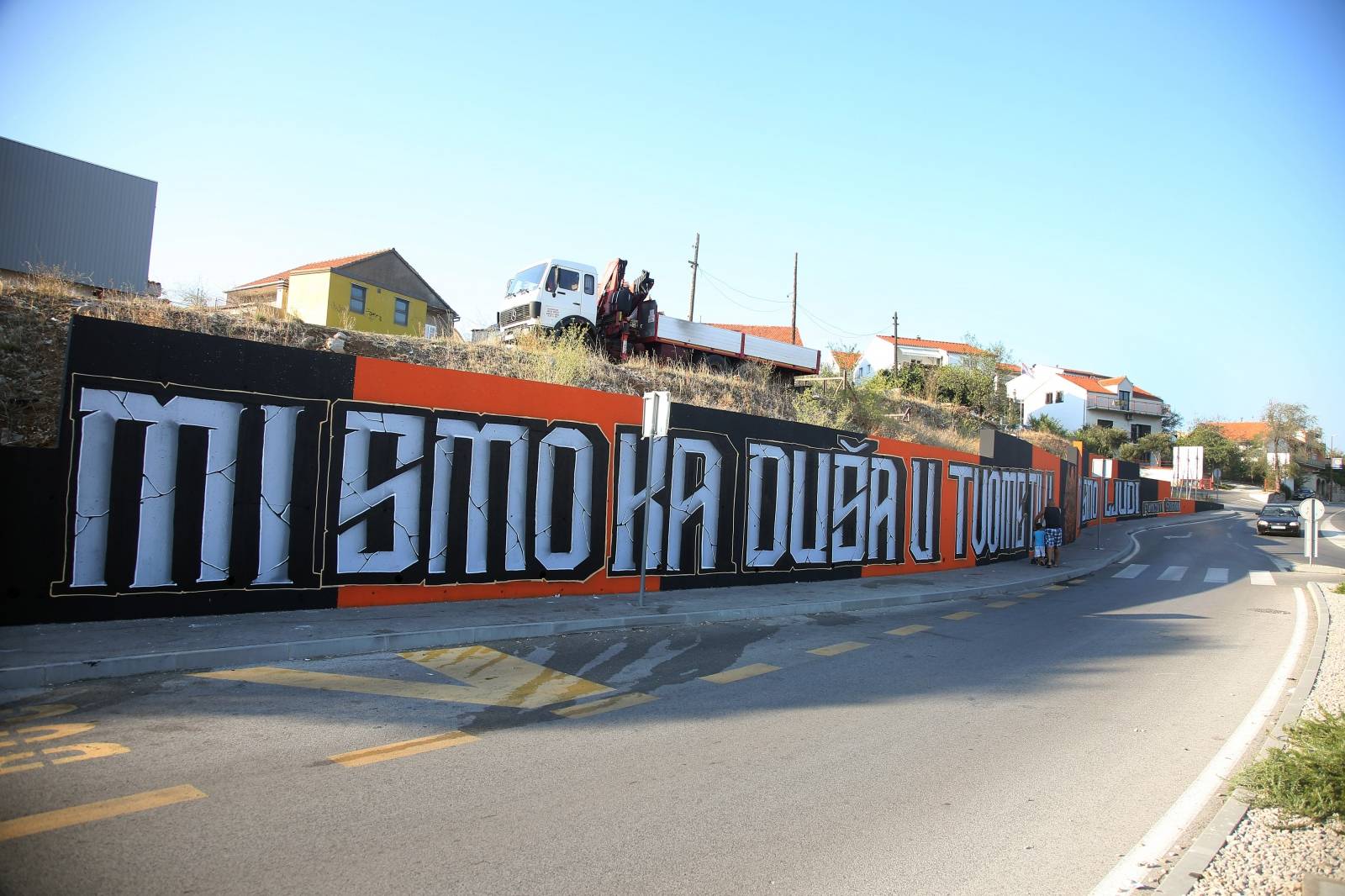 Šibenik: Novi mural Funcuta uz prometnicu prema naselju Meterize