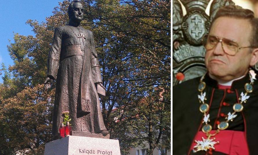 Srušili kip svećenika optuženog za spolno zlostavljanje djece