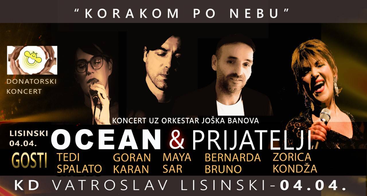 Veliki humanitarni koncert u Lisinskom okupit će brojna poznata lica s hrvatske estrade