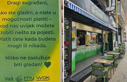 Restoran u Rijeci dijeli hranu onima koji ne mogu platiti: Nije puno, ali ne smije biti gladnih