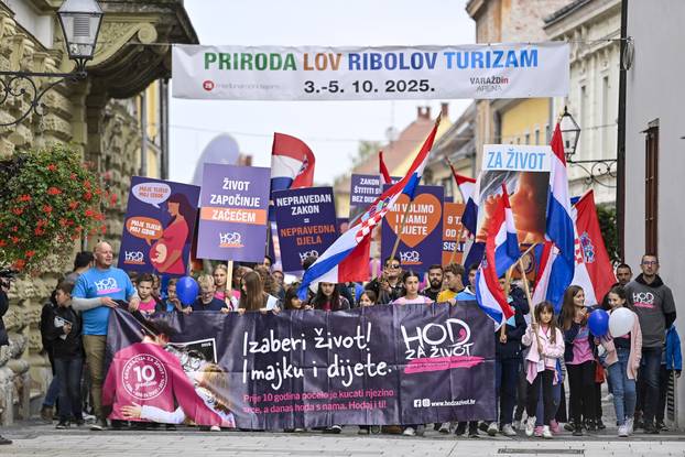 Varaždin: Hod za život, obitelj i Hrvatsku
